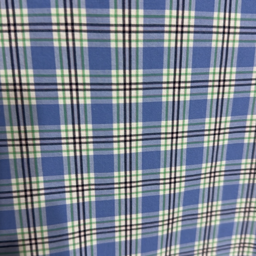 Men’s Polo by Ralph Lauren Blue Plaid button down short sleeve Shirt. Size XL - Picture 3 of 8